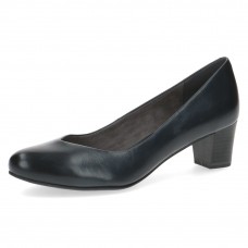 Caprice Black Leather Pump Heels with ANTISHOKK & MEMOTION, 22302variation 2