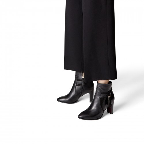 Elegant Tassel Accent Leather Ankle Boots, 25319/27 variant 2 - Image 2