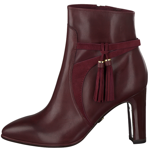 Elegant Tassel Accent Leather Ankle Boots, 25319/27 variant 1 - Image 4