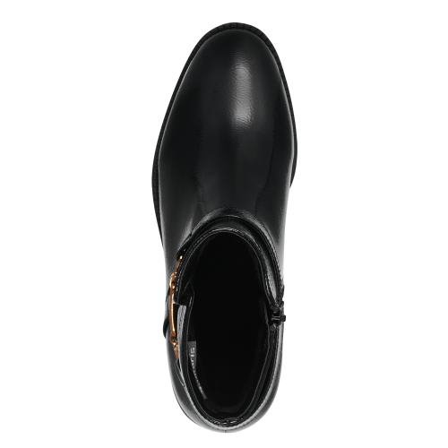 Glossy Urban Edge Patent Ankle Boots, 25365 - Image 4