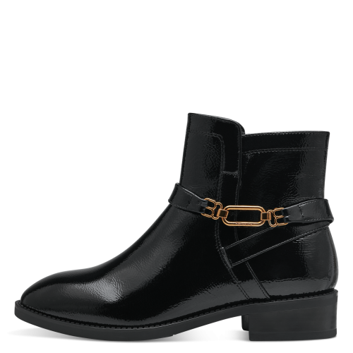 Glossy Urban Edge Patent Ankle Boots, 25365 - Image 5