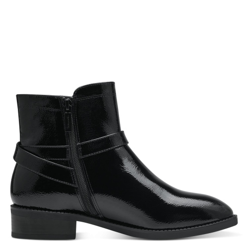 Glossy Urban Edge Patent Ankle Boots, 25365 - Image 6