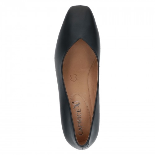 Caprice Black Leather Pump Heels with ANTISHOKK & MEMOTION, 22305 - Image 3