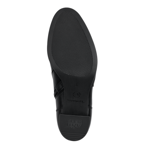 Sleek Noir Block Heel Anti-Shock Ankle Boots,  25373 - Image 3