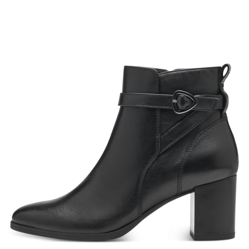Sleek Noir Block Heel Anti-Shock Ankle Boots,  25373 - Image 5