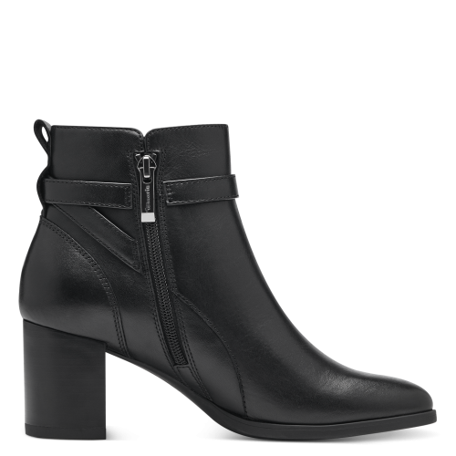 Sleek Noir Block Heel Anti-Shock Ankle Boots,  25373 - Image 6