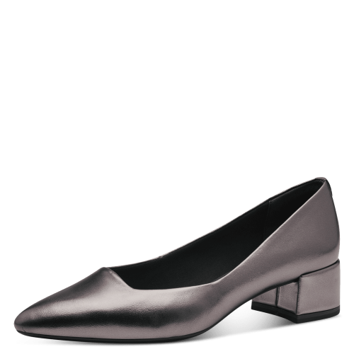 22314 Pewter Metallic Grey Pump Heels with TOUCHIT, ANTISHOCK & ANTISLIDE