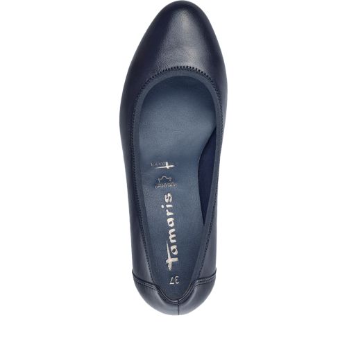 22320 variation 1 Navy Leather Wedge Pump Heels with TOUCHIT & ANTISLIDE - Image 5