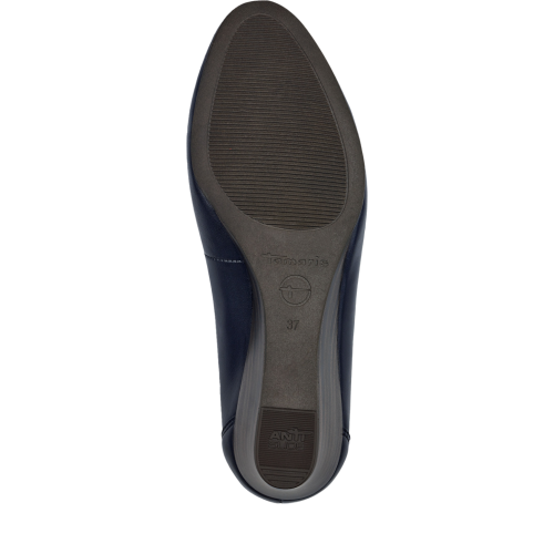 22320 variation 1 Navy Leather Wedge Pump Heels with TOUCHIT & ANTISLIDE - Image 6