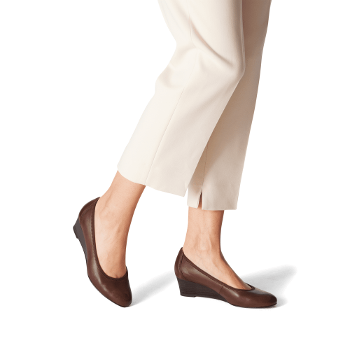 22320 variation 2 Muscat Leather Wedge Pump Heels with TOUCHIT & ANTISLIDE - Image 7