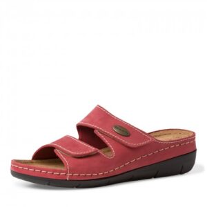 Navy Leather Adjustable Slip-On Sandals, 27510 variant 2