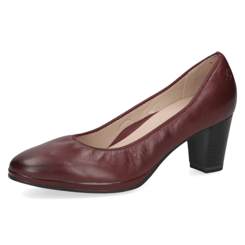 22400 variation 2 Bordeaux Leather Pump Heels with ANTISHOKK & MEMOTION, - Image 2
