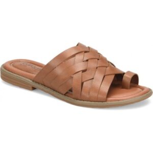 Dayna Tan Braided Slip-On Comfort Slides, Dayna