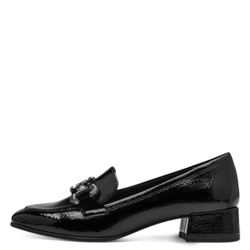 24316 variant 5 Patent Block Heel Pumps with Gold Hardware - Image 4