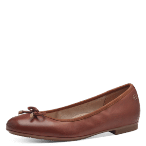 Tamaris Black Ballerina Flats with Comfort Fit & Removable Footbed, 52101
