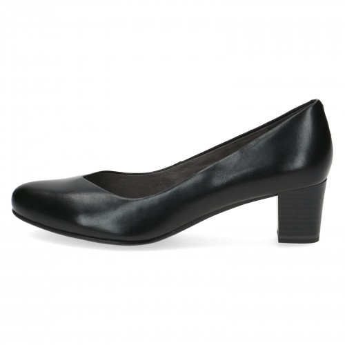 Caprice Black Leather Pump Heels with ANTISHOKK & MEMOTION, 22302 variation 1 - Image 3