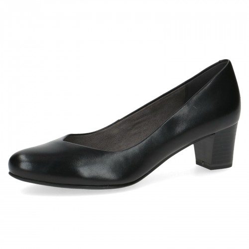 Caprice Black Leather Pump Heels with ANTISHOKK & MEMOTION, 22302 variation 1 - Image 4