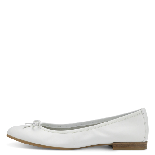 22116 variant 2 Classic White Ballerina Flats with TOUCH-IT Technology - Image 3