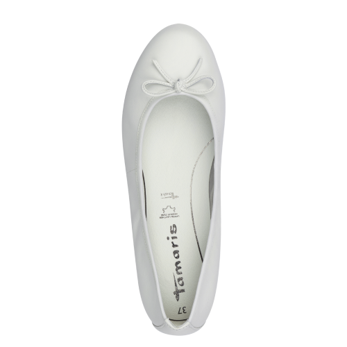 22116 variant 2 Classic White Ballerina Flats with TOUCH-IT Technology - Image 5