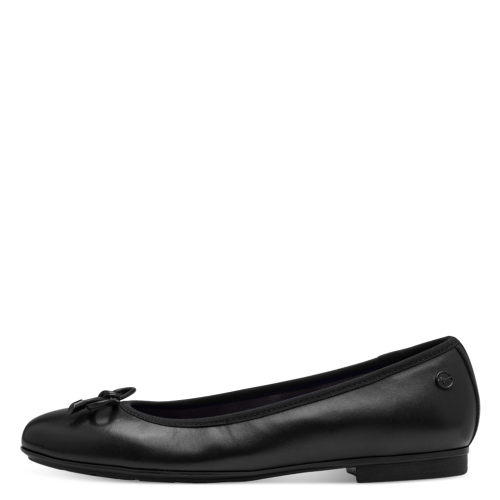 Tamaris Black Ballerina Flats with Comfort Fit & Removable Footbed, 52101 variant 1 - Image 4