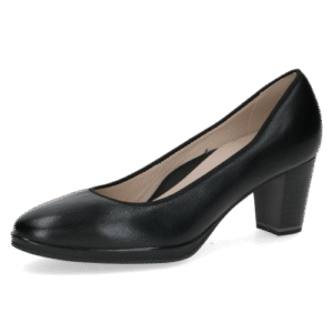22400 variation 3 Black Leather Pump Heels with ANTISHOKK & MEMOTION,