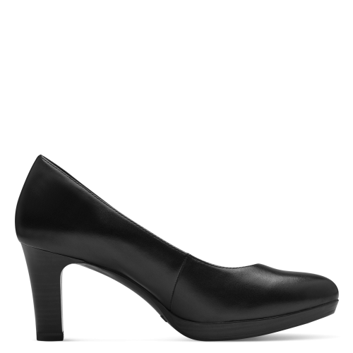 22410 Black Leather Pump Heels with ANTISHOKK, ANTISLIDE & TOUCHIT - Image 2