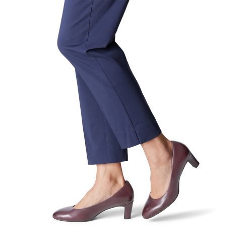 22420 variation 1 Merlot Leather Block Heel Pumps with TOUCHIT & F 1/2 - Image 2