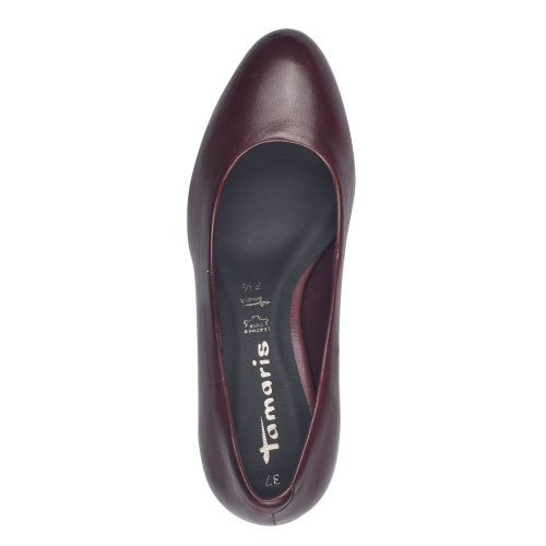 22420 variation 1 Merlot Leather Block Heel Pumps with TOUCHIT & F 1/2 - Image 5