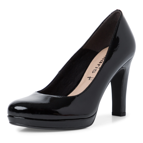 22426 variation 1 Leather Patent Finish Platform Pump Heels with TOUCHIT and Vegan Materials