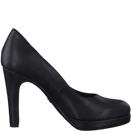 22426 variation 2 Black Leather Platform Pump Heels with TOUCHIT and Vegan Materials - Image 4