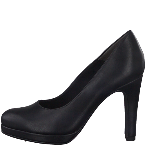 22426 variation 2 Black Leather Platform Pump Heels with TOUCHIT and Vegan Materials - Image 5
