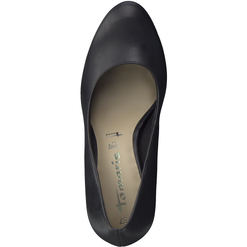 22426 variation 2 Black Leather Platform Pump Heels with TOUCHIT and Vegan Materials - Image 6