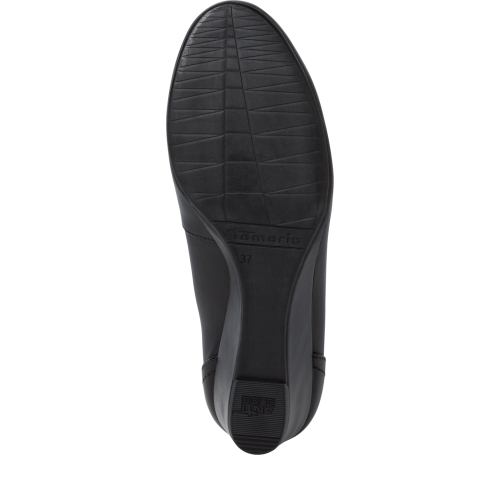 22320 variation 3 Black Leather Wedge Pump Heels with TOUCHIT & ANTISLIDE - Image 3