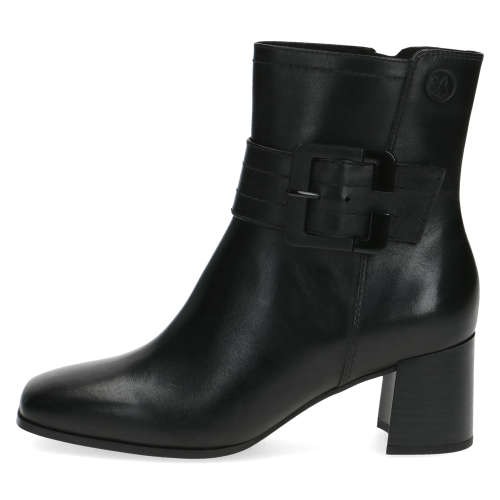 Sleek Noir Buckle Block Heel Boots by Caprice, 25315 variant 2 - Image 3