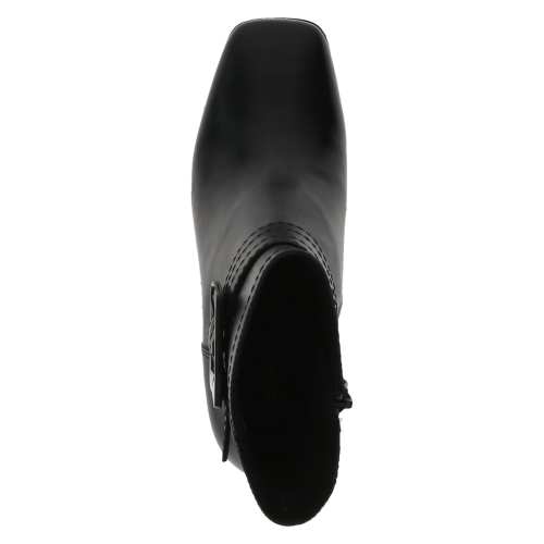 Sleek Noir Buckle Block Heel Boots by Caprice, 25315 variant 2 - Image 6