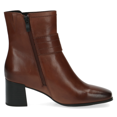 Sleek Noir Buckle Block Heel Boots by Caprice, 25315 variant 1 - Image 2