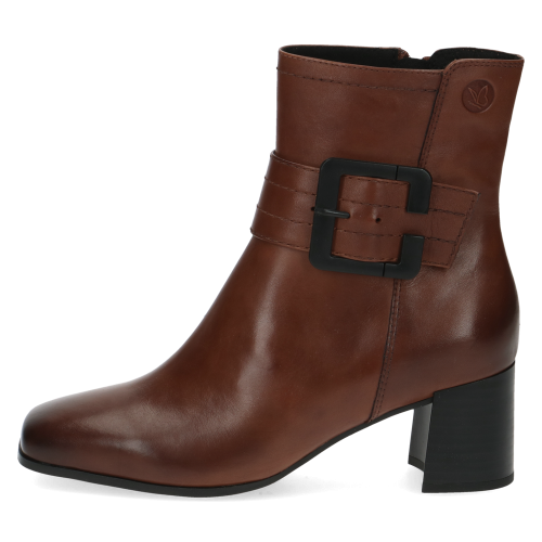 Sleek Noir Buckle Block Heel Boots by Caprice, 25315 variant 1 - Image 3