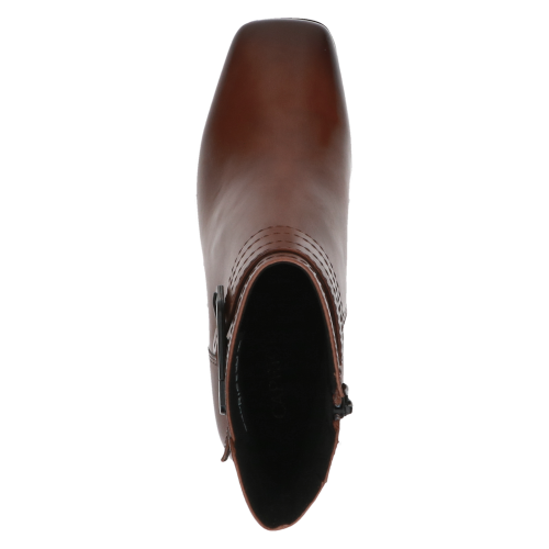 Sleek Noir Buckle Block Heel Boots by Caprice, 25315 variant 1 - Image 6