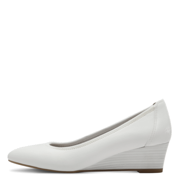 22320 variation 4 White Leather Wedge Pump Heels with TOUCHIT & ANTISLIDE - Image 2