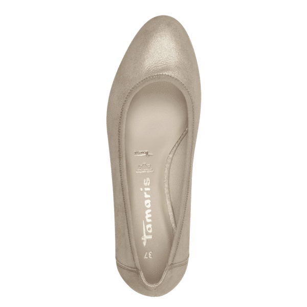 22320 variation 5 Champagne Leather Wedge Pump Heels with TOUCHIT & ANTISLIDE - Image 4