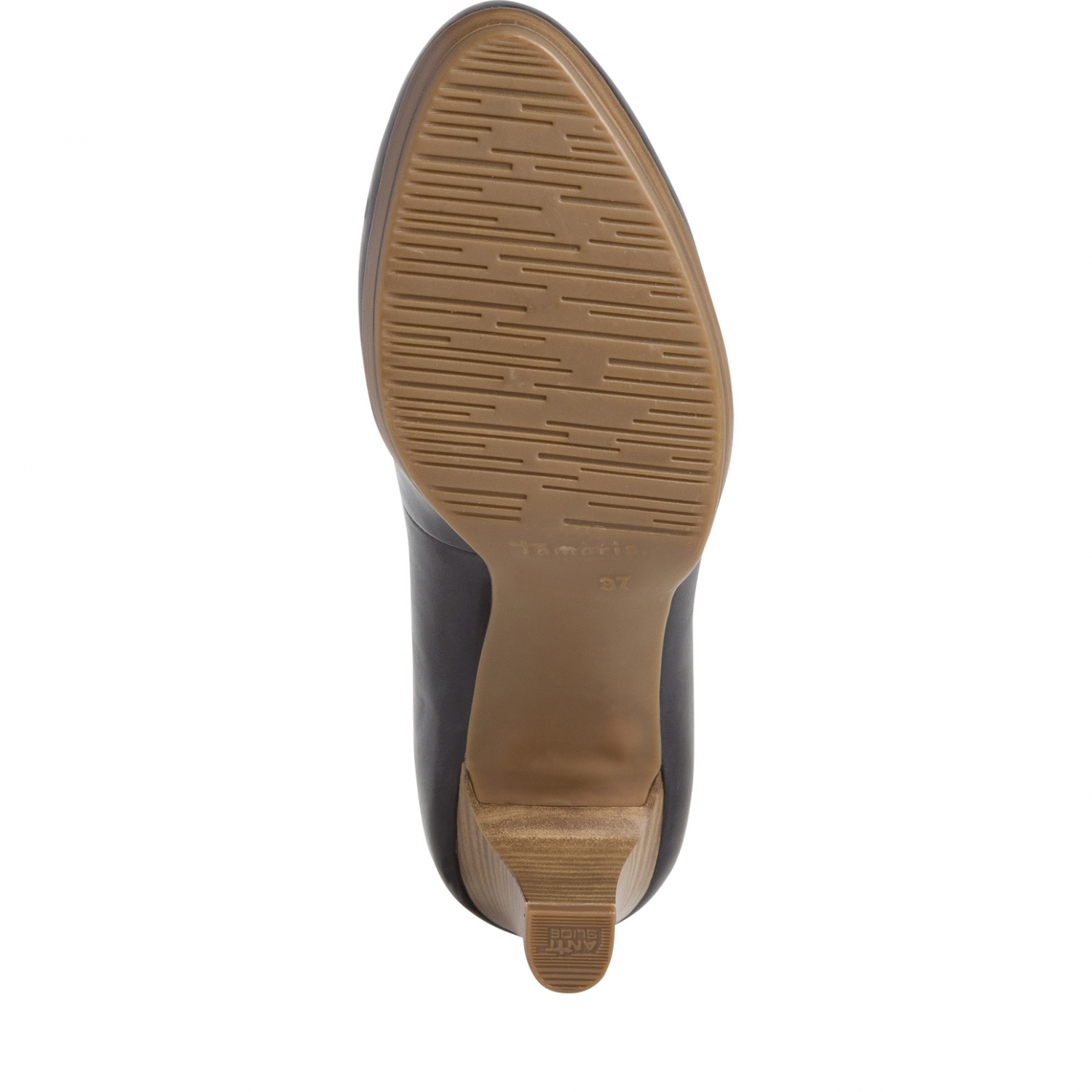 22410 Navy Leather Pump Heels with ANTISHOKK, ANTISLIDE & TOUCHIT - Image 3
