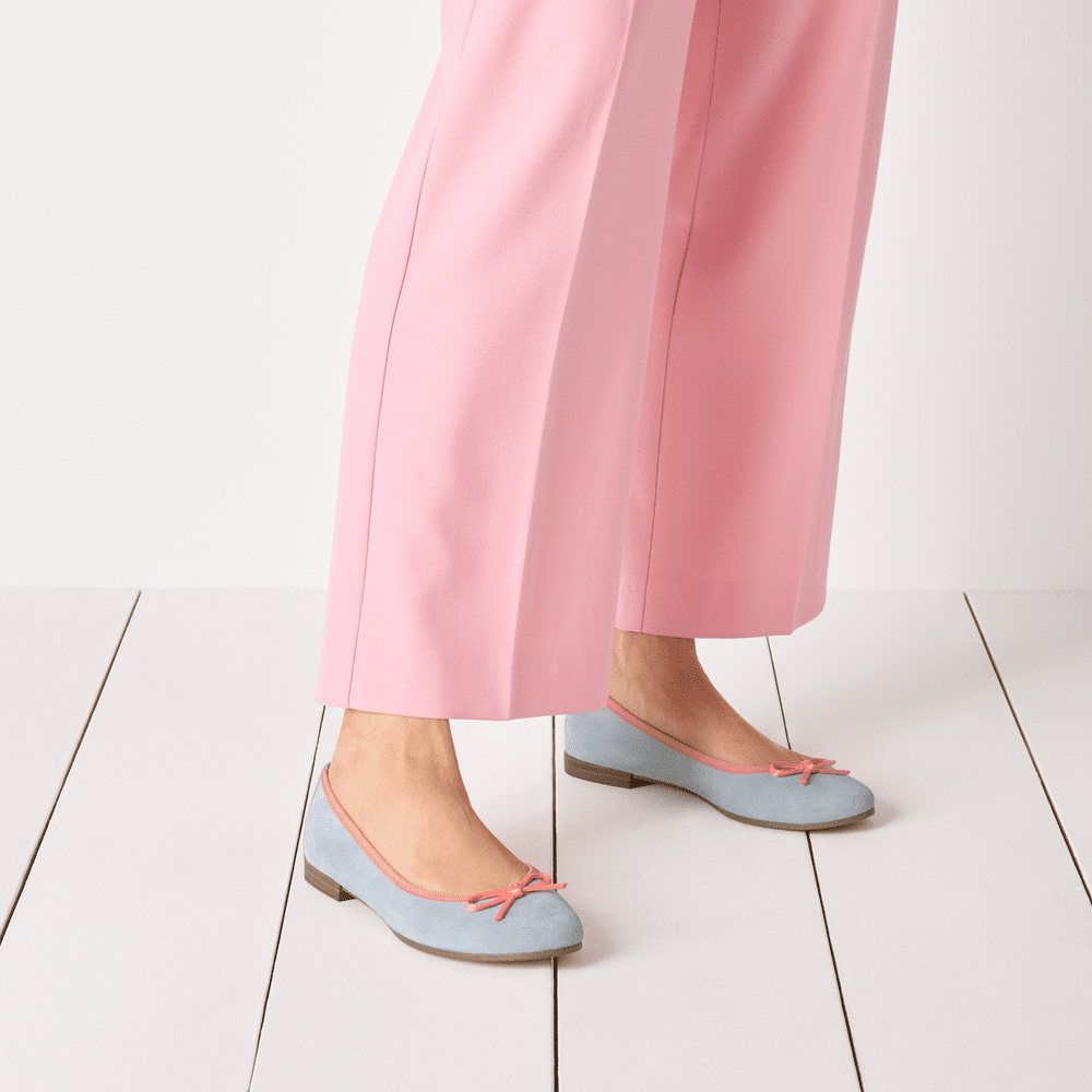 22166 variant 2 Classic Lt. Blue Ballerina Flats with TOUCH-IT Technology - Image 2