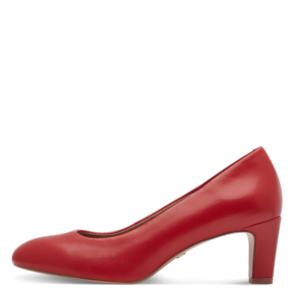 22420 variation 3 Red Leather Block Heel Pumps with TOUCHIT & F 1/2 - Image 4
