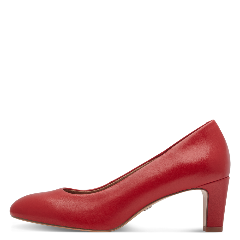 22420 variation 3 Red Leather Block Heel Pumps with TOUCHIT & F 1/2 - Image 4