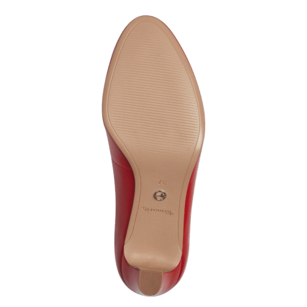 22420 variation 3 Red Leather Block Heel Pumps with TOUCHIT & F 1/2 - Image 3