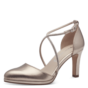 22450 V1 Lght Gold Pumps With Soft Footbed, engineered with comfort features.
