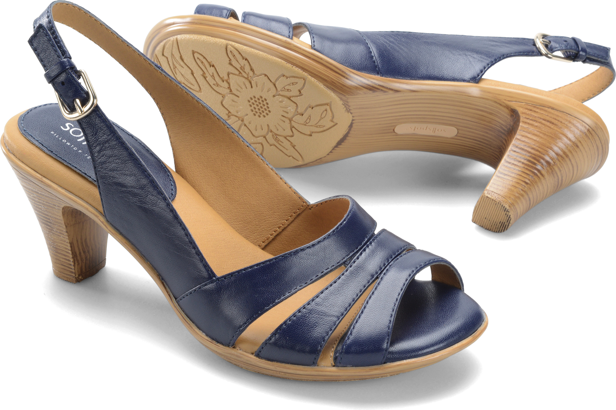 Neima Navy,Exclusive Pillowtop™ comfort footbed