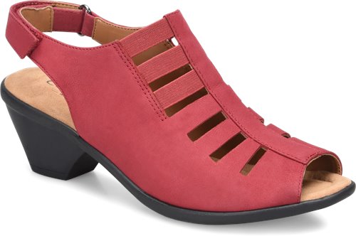 Faye Ruby. Exclusive Pillowtop® memory foam footbed