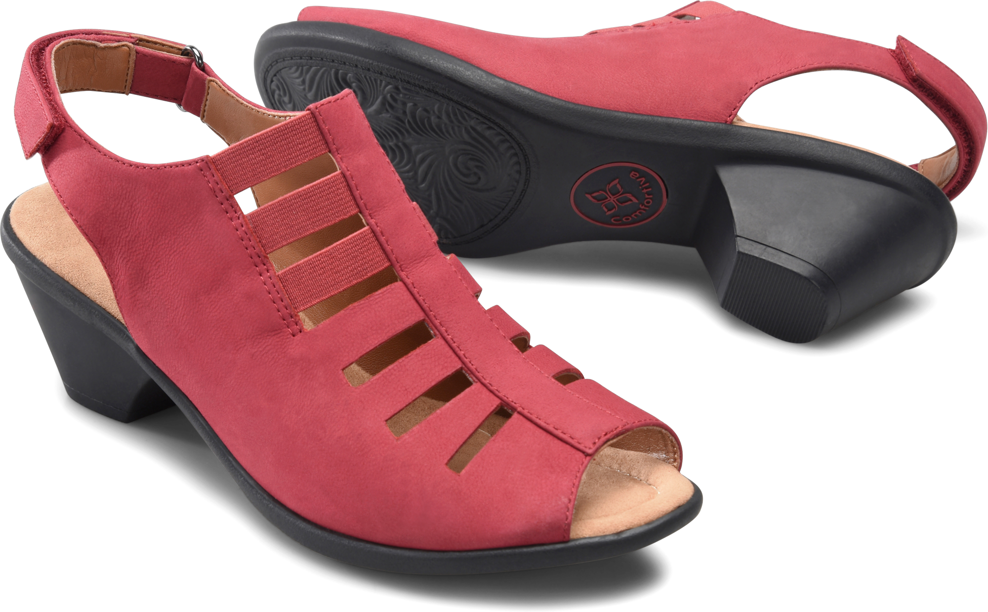 Faye Ruby. Exclusive Pillowtop® memory foam footbed