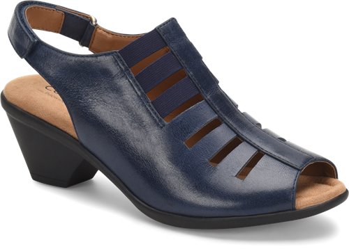 Faye Peacoat.Exclusive Pillowtop® memory foam footbed